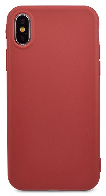 Чехол Soft-Touch для iPhone X/XS красная терракота